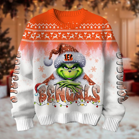 NFL x CNBG Merry Grinchmas Football Sweater V1 NAK
