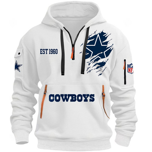 NFL x DAL EST  1960 Half Zipper Hoodie HLP HLPHUONG