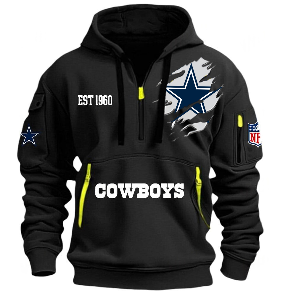 NFL x DAL EST  1960 Half Zipper Hoodie HLP HLPHUONG