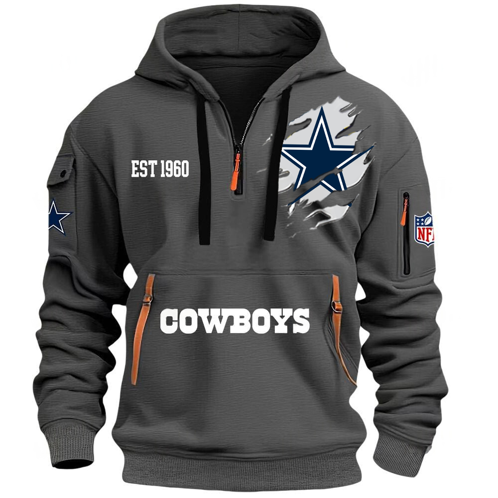 NFL x DAL EST  1960 Half Zipper Hoodie HLP HLPHUONG