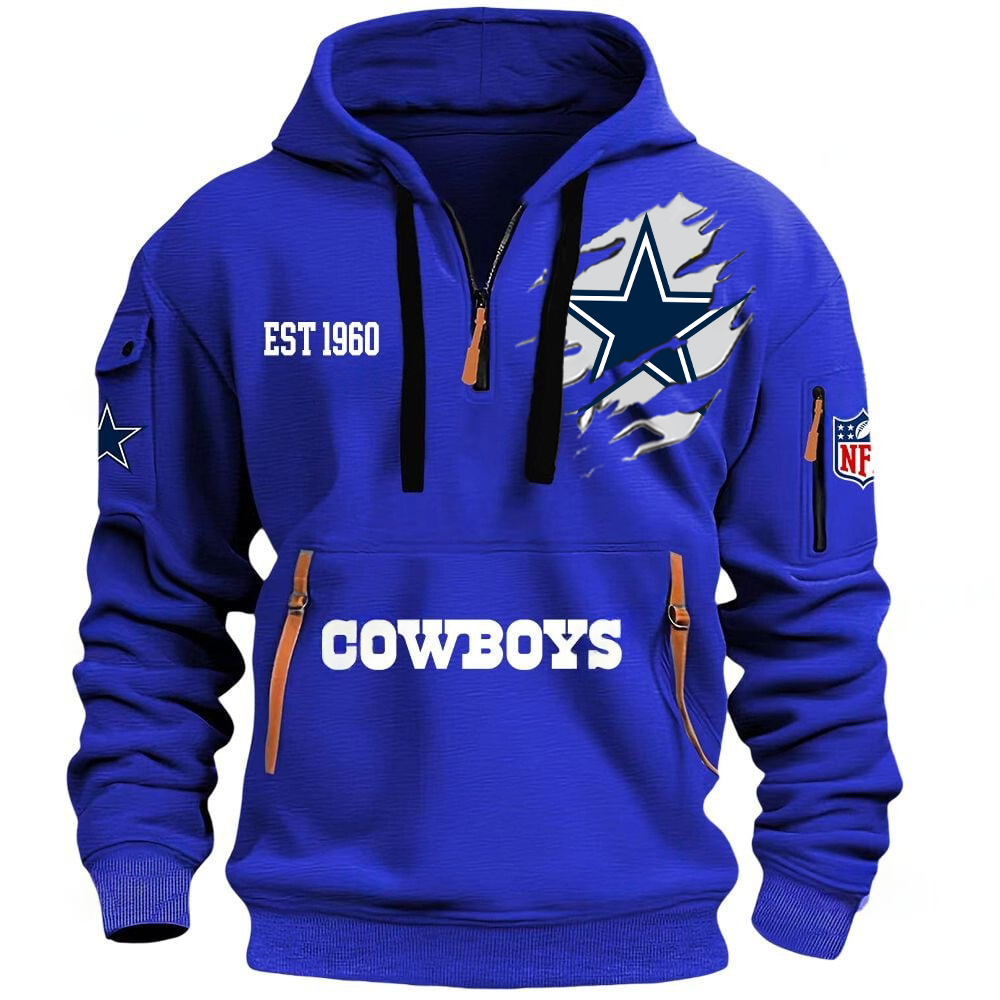 NFL x DAL EST  1960 Half Zipper Hoodie HLP HLPHUONG