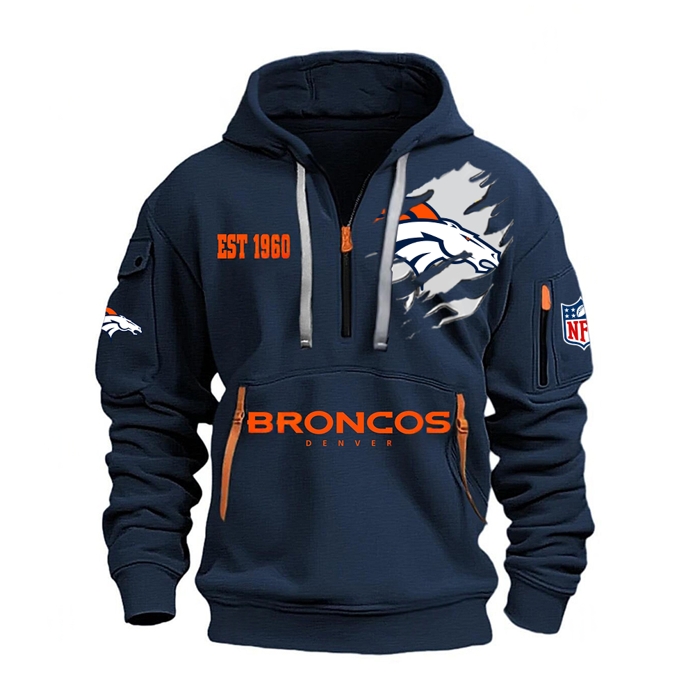 NFL x DEN EST  1960 Half Zipper Hoodie HLP HLPHUONG
