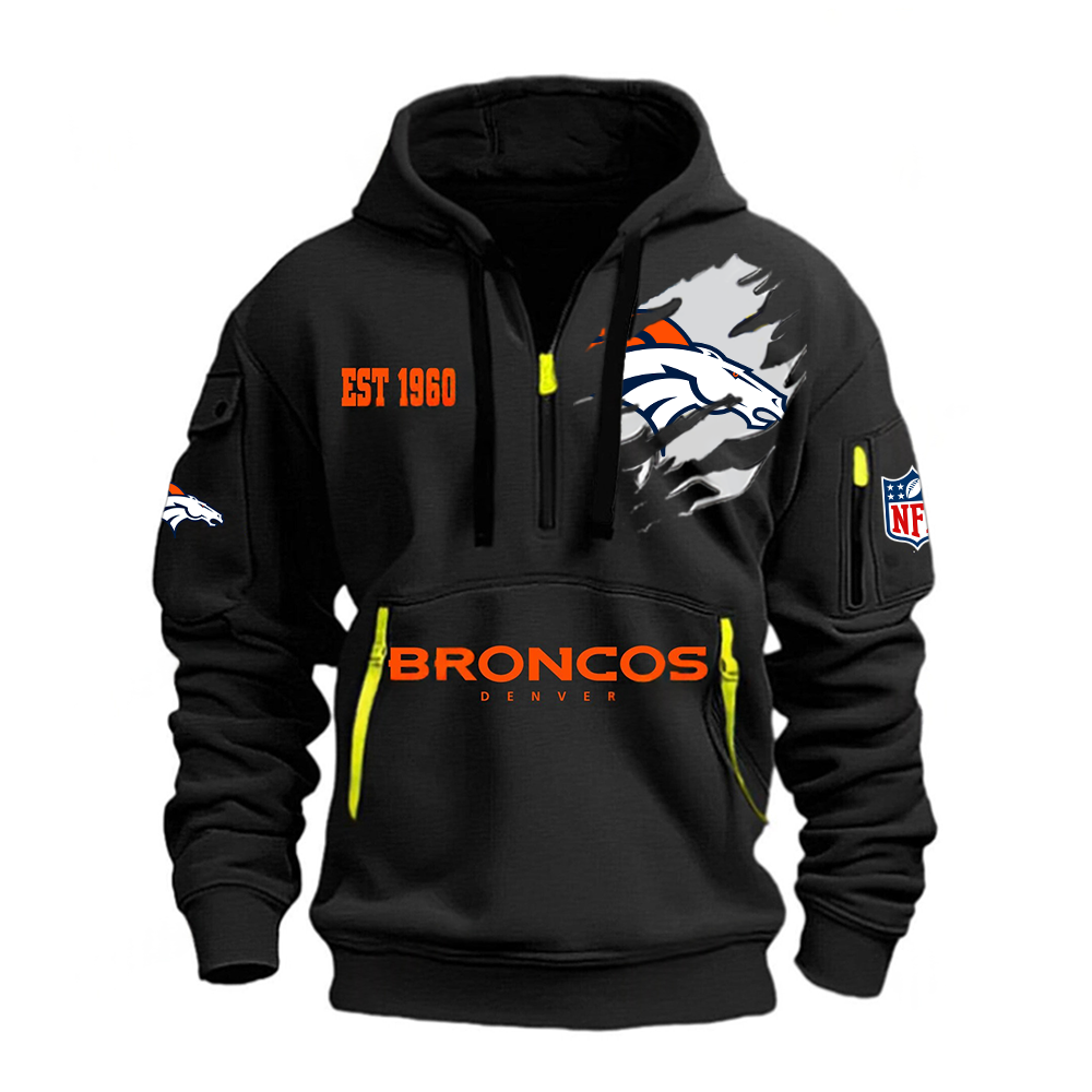 NFL x DEN EST  1960 Half Zipper Hoodie HLP HLPHUONG
