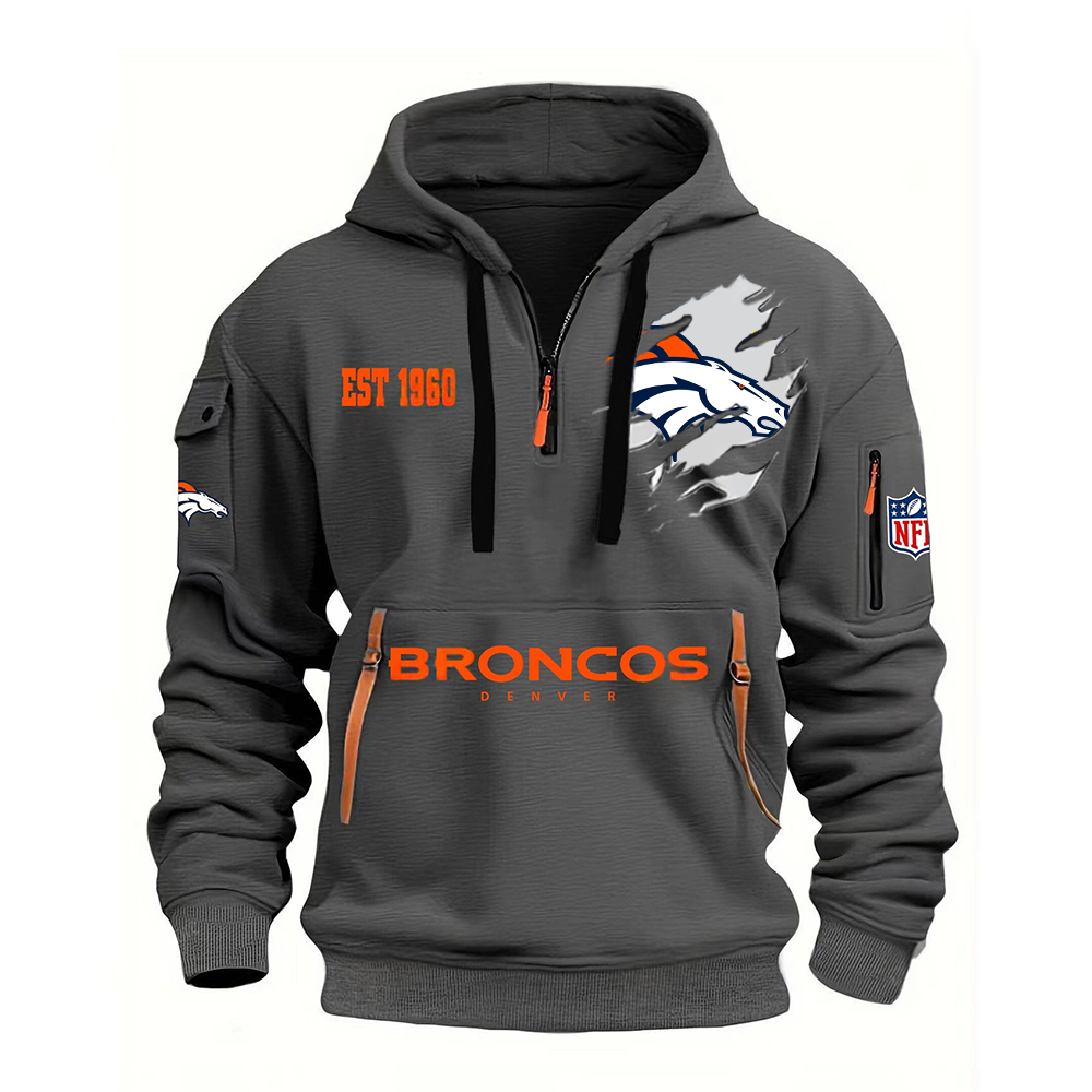 NFL x DEN EST  1960 Half Zipper Hoodie HLP HLPHUONG