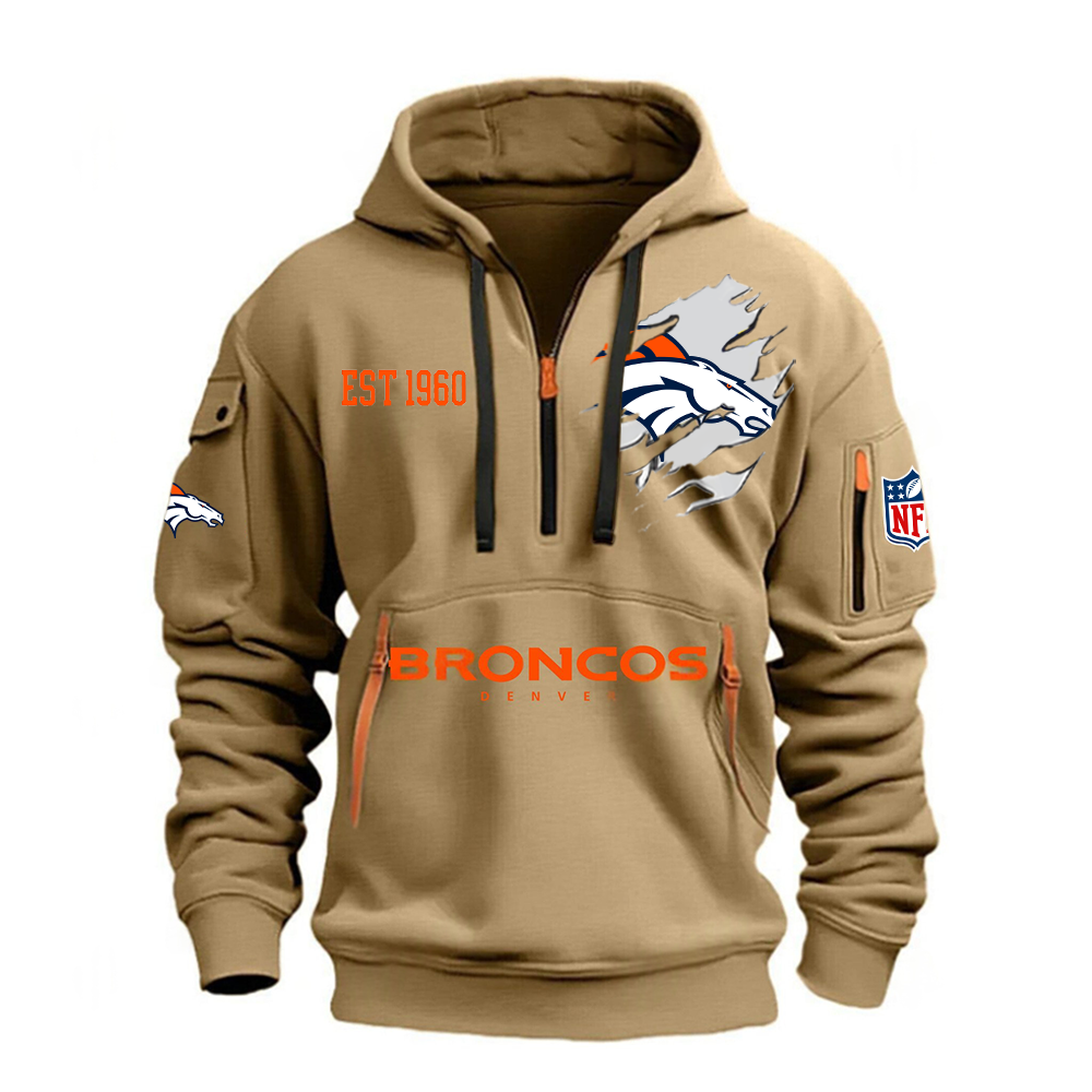 NFL x DEN EST  1960 Half Zipper Hoodie HLP HLPHUONG