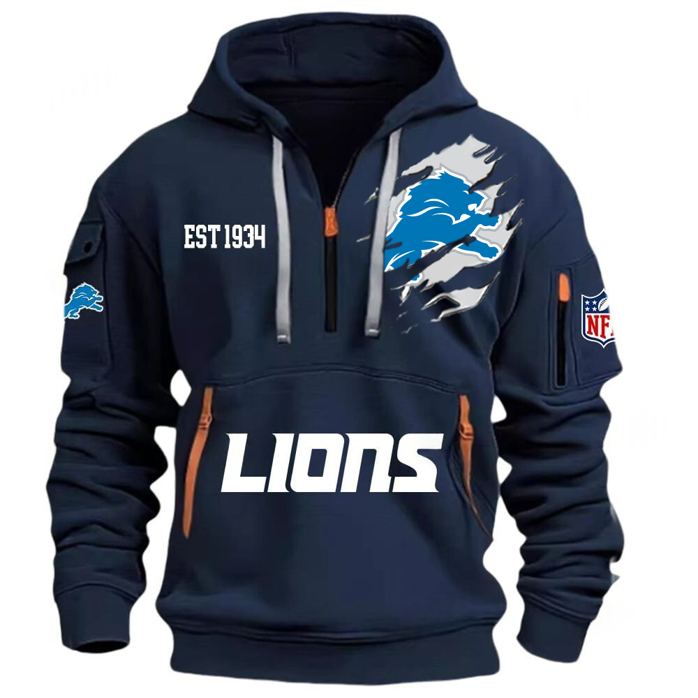 NFL x DET EST 1934 Half Zipper Hoodie HLP HLPHUONG