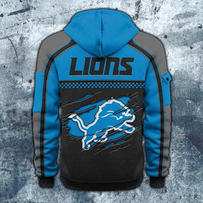 NFL x DET Personalized Half-zip Hoodie HLP