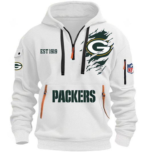 NFL x GB EST 1919 Half Zipper Hoodie HLP HLPHUONG