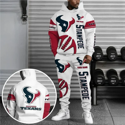 NFL x HT Combo Hoodie And Long Sweatpants New Trends V1 NAK NHT