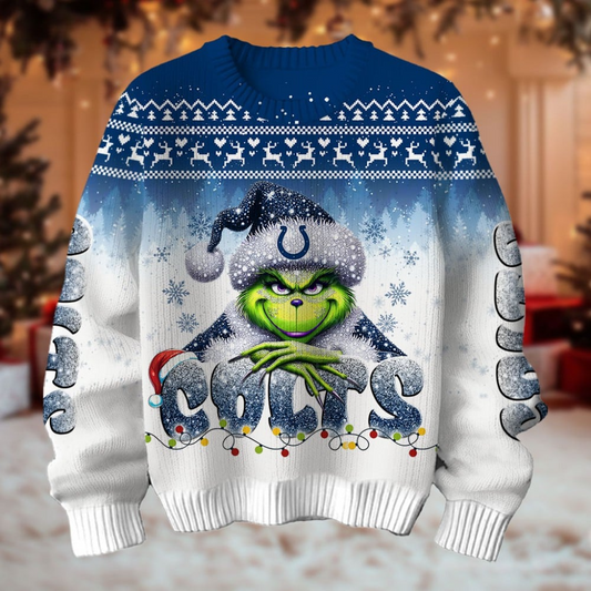NFL x IC Merry Grinchmas Football Sweater V1 NAK