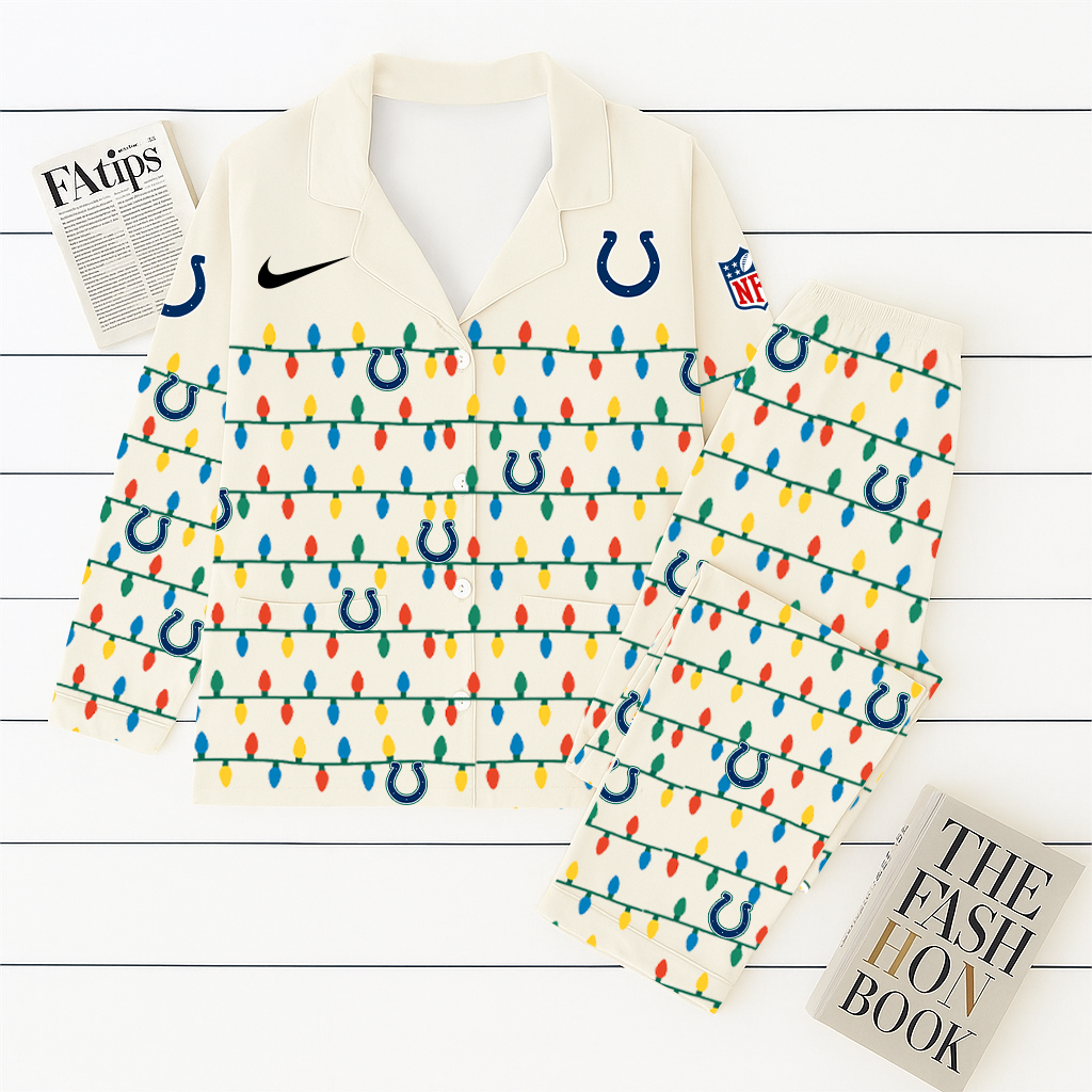 NFL x IND Christmas Light Pajama Set HLP HLPHUONG