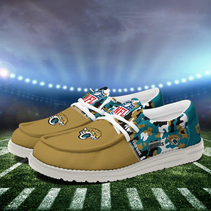 NFL x JAX Personalized Canvas Loafer Shoes HLP