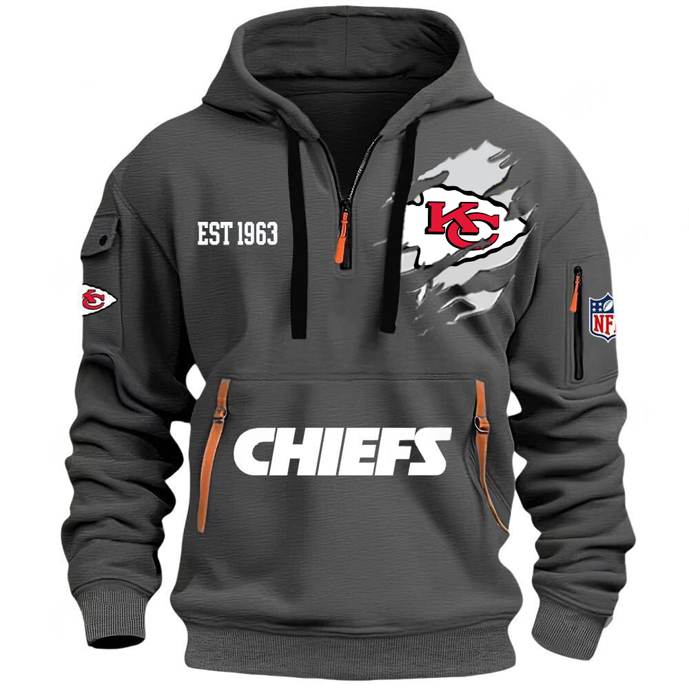 NFL x KC EST 1963 Half Zipper Hoodie HLP HLPHUONG