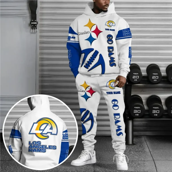 NFL x LAR Combo Hoodie And Long Sweatpants New Trends V1 NAK NHT