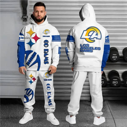 NFL x LAR Combo Hoodie And Long Sweatpants New Trends V1 NAK NHT