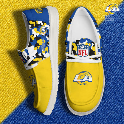 NFL x LAR Personalized Canvas Loafer Shoes HLP