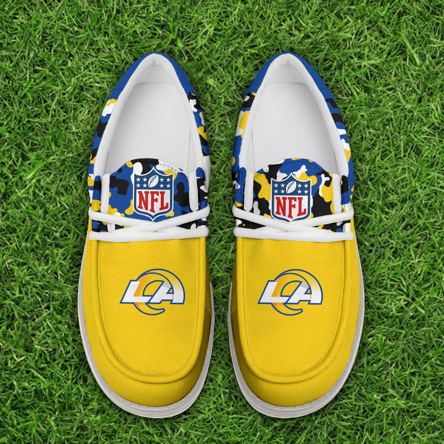 NFL x LAR Personalized Canvas Loafer Shoes HLP