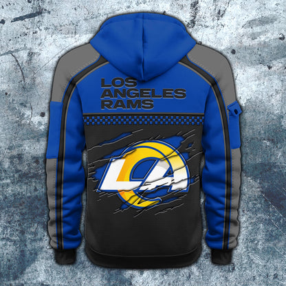 NFL x LAR Personalized Half-zip Hoodie HLP