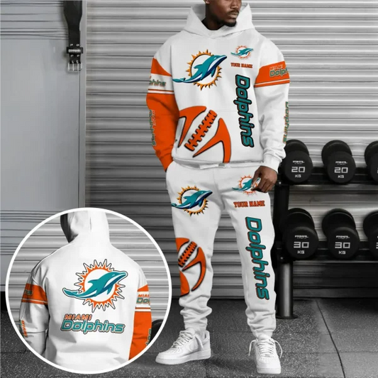NFL x MD Combo Hoodie And Long Sweatpants New Trends V1 NAK NHT