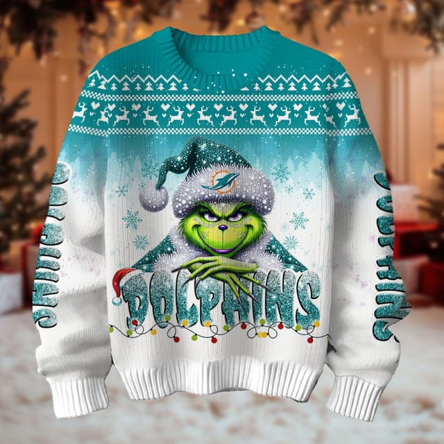NFL x MD Merry Grinchmas Football Sweater V1 NAK