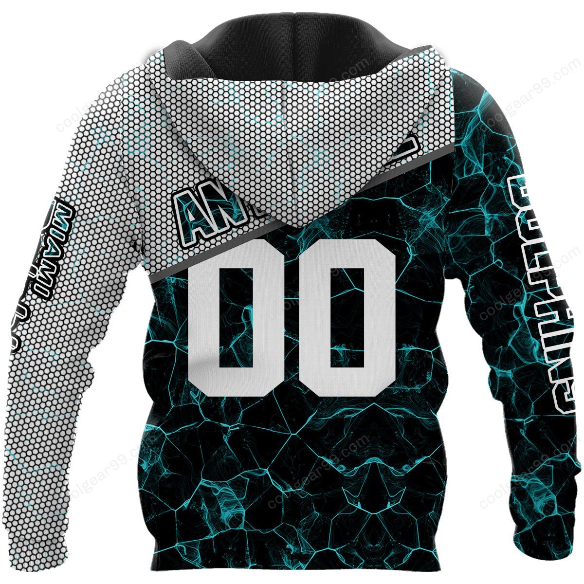 NFL x MIA Electric Marble Personalized Hoodie HLP HLPHUONG