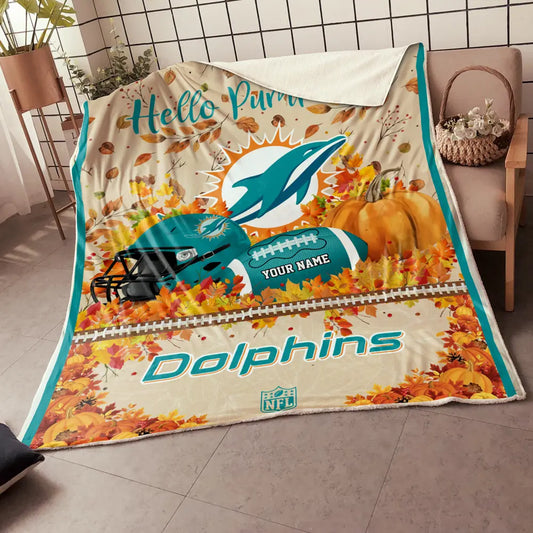 NFL x MIA Hello Pumpkin Quilt HLP