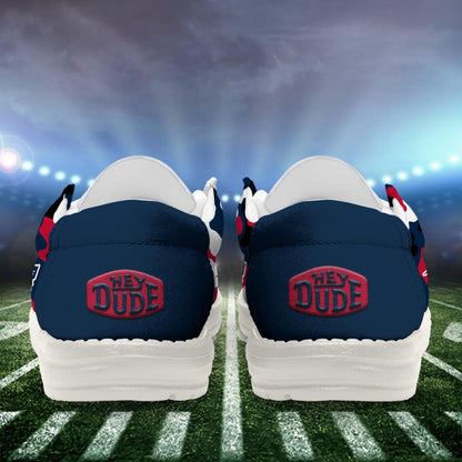 NFL x NE Personalized Canvas Loafer Shoes HLP