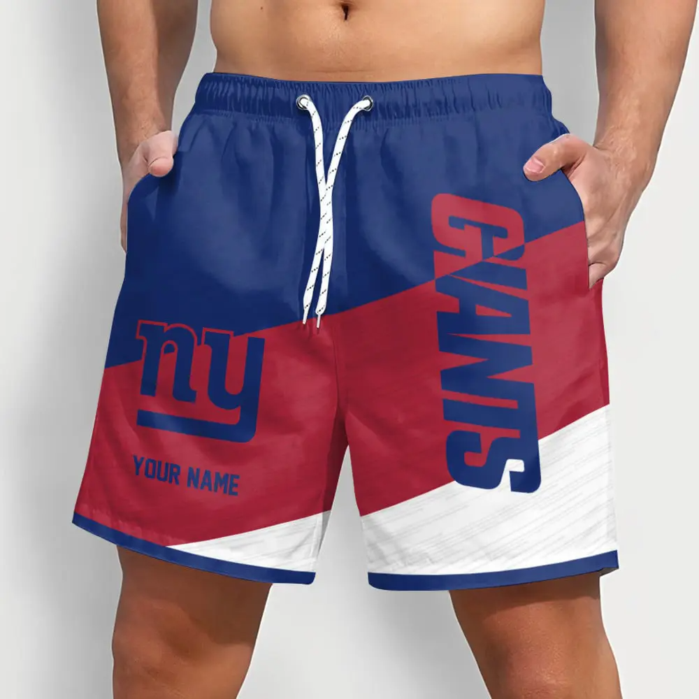 NFL x NYG Colorful Men Short Pants Custom Name All Teams Gift For Fans V1 NAK NTL