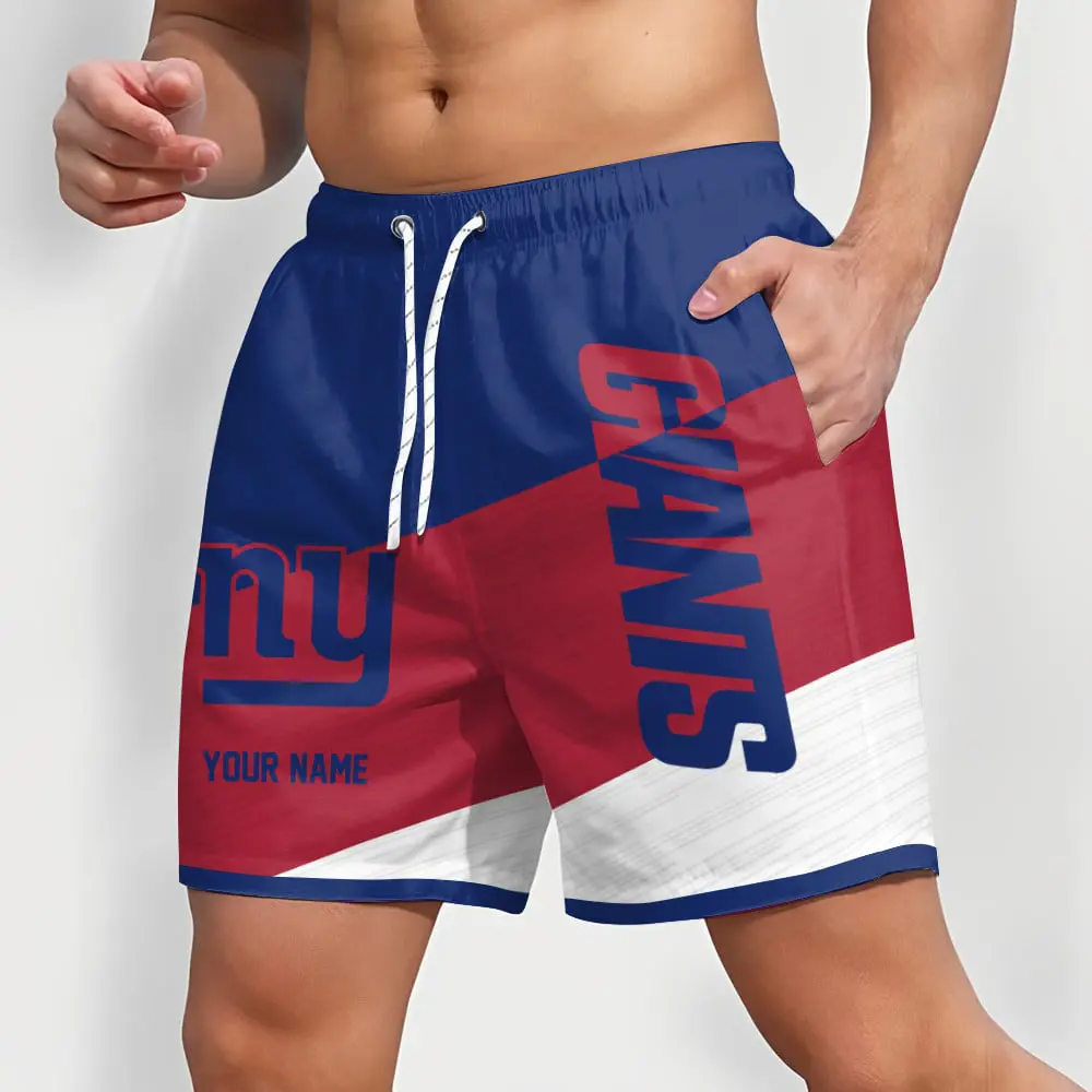 NFL x NYG Colorful Men Short Pants Custom Name All Teams Gift For Fans V1 NAK NTL