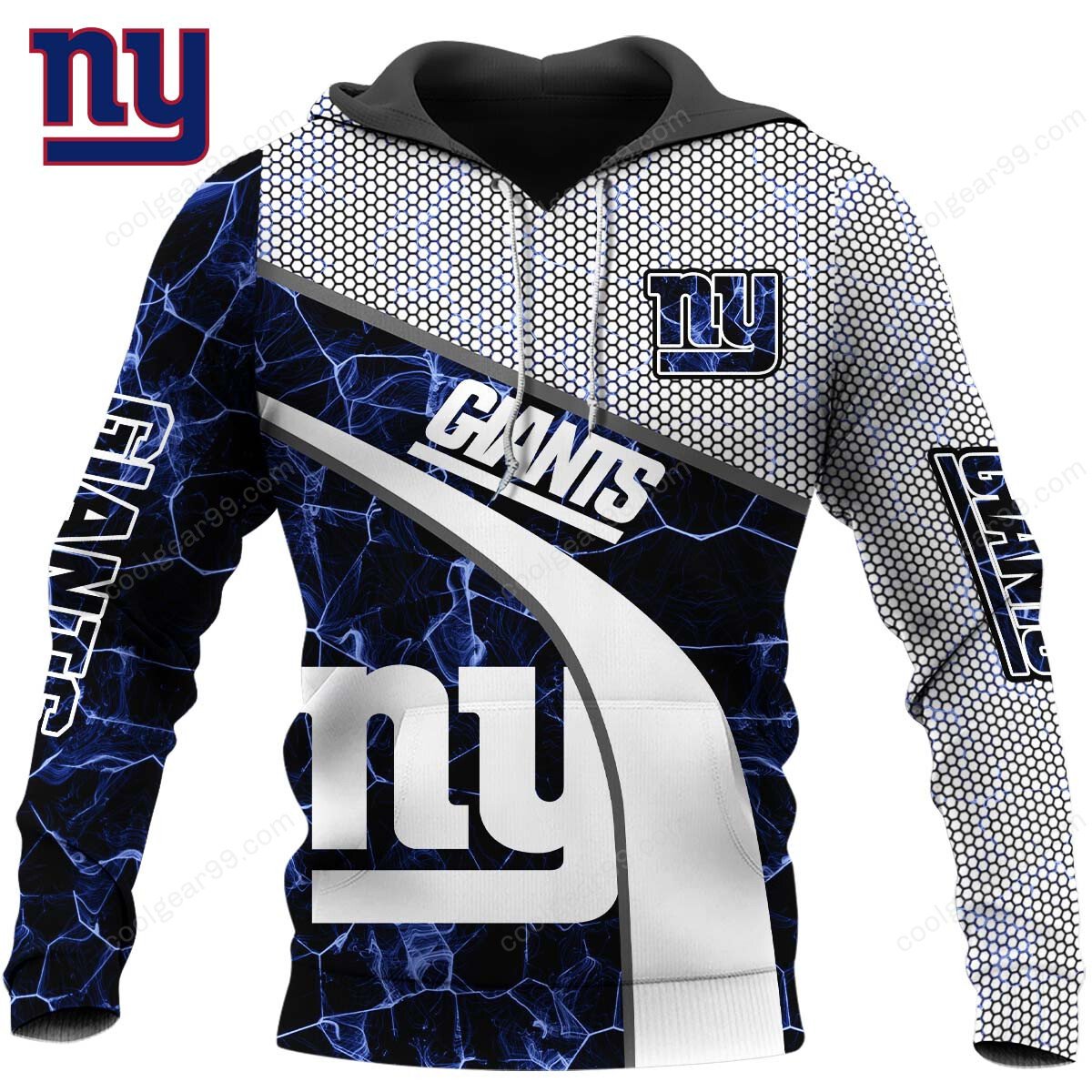 NFL x NYG Electric Marble Personalized Hoodie HLP HLPHUONG