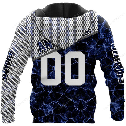 NFL x NYG Electric Marble Personalized Hoodie HLP HLPHUONG