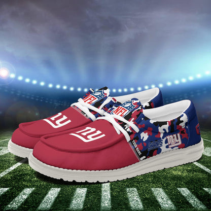NFL x NYG Personalized Canvas Loafer Shoes HLP