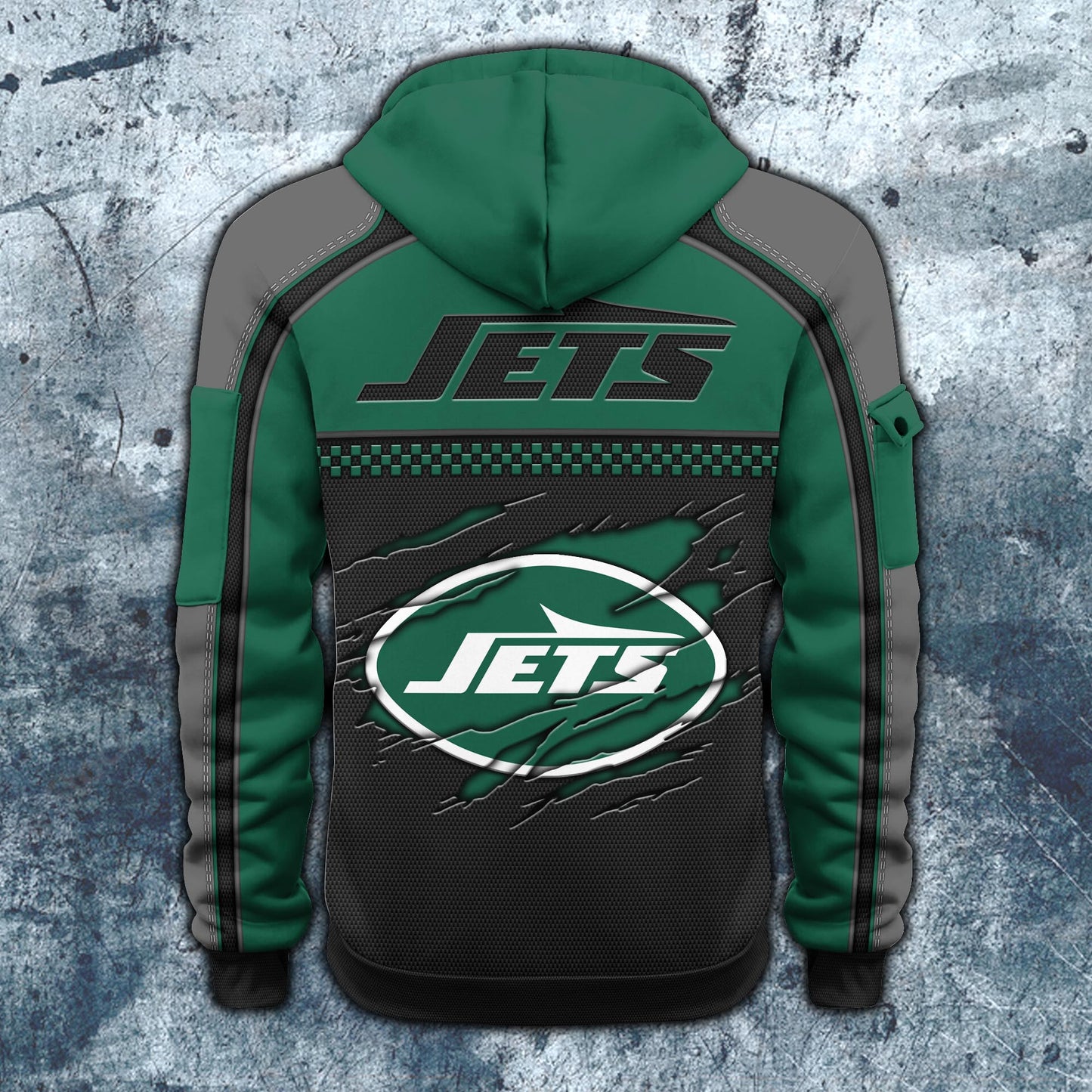 NFL x NYJ Personalized Half-zip Hoodie HLP