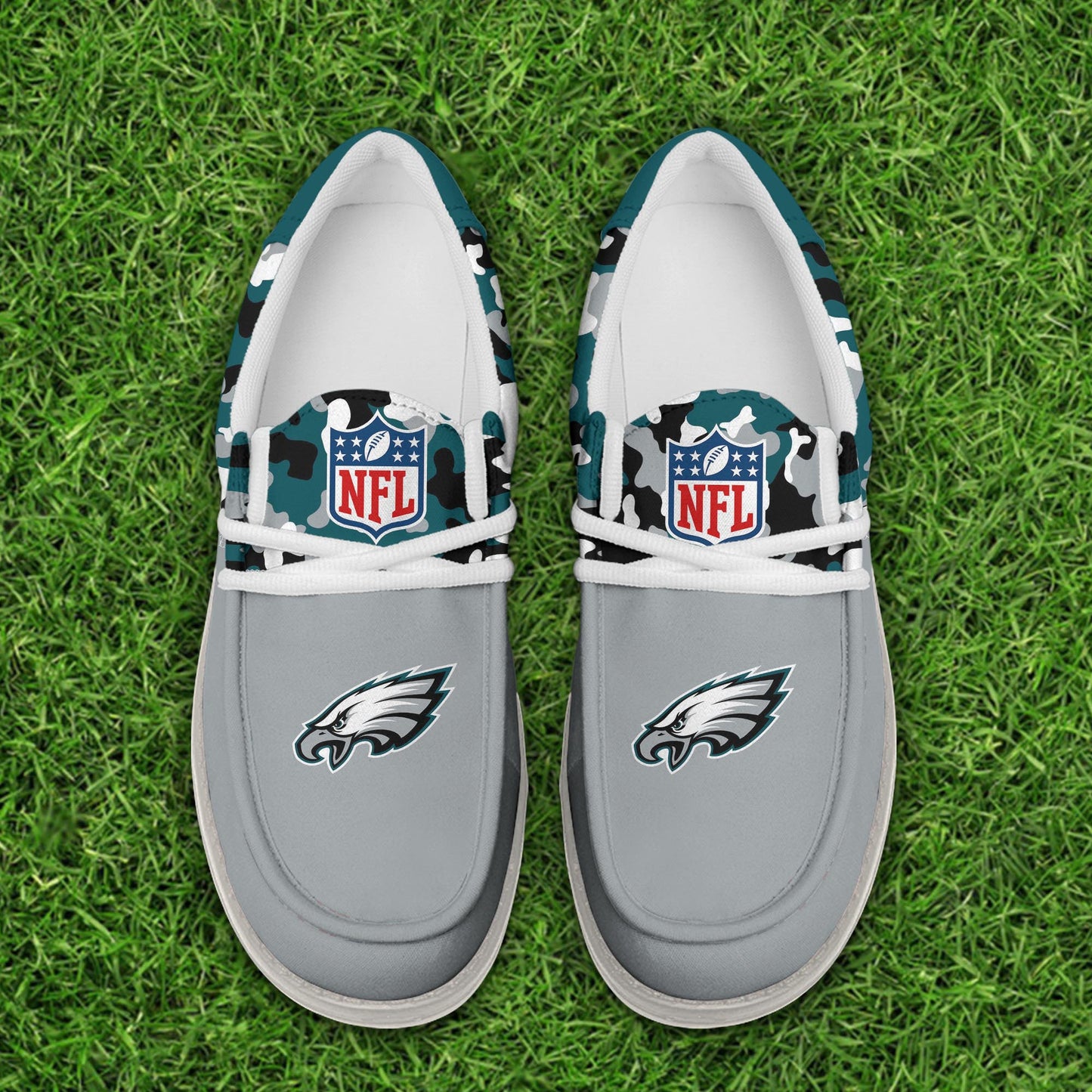 NFL x PHI Personalized Canvas Loafer Shoes HLP