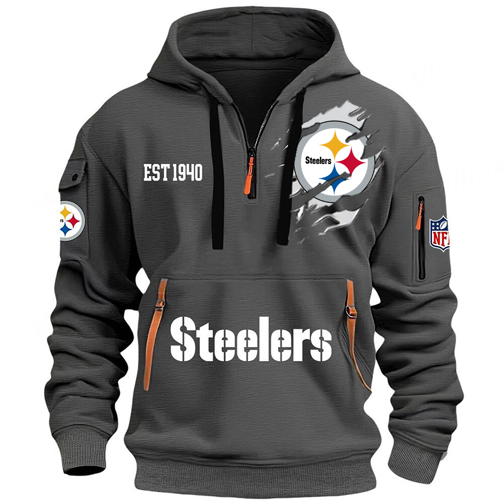 NFL x PIT EST 1940 Half Zipper Hoodie HLP HLPHUONG