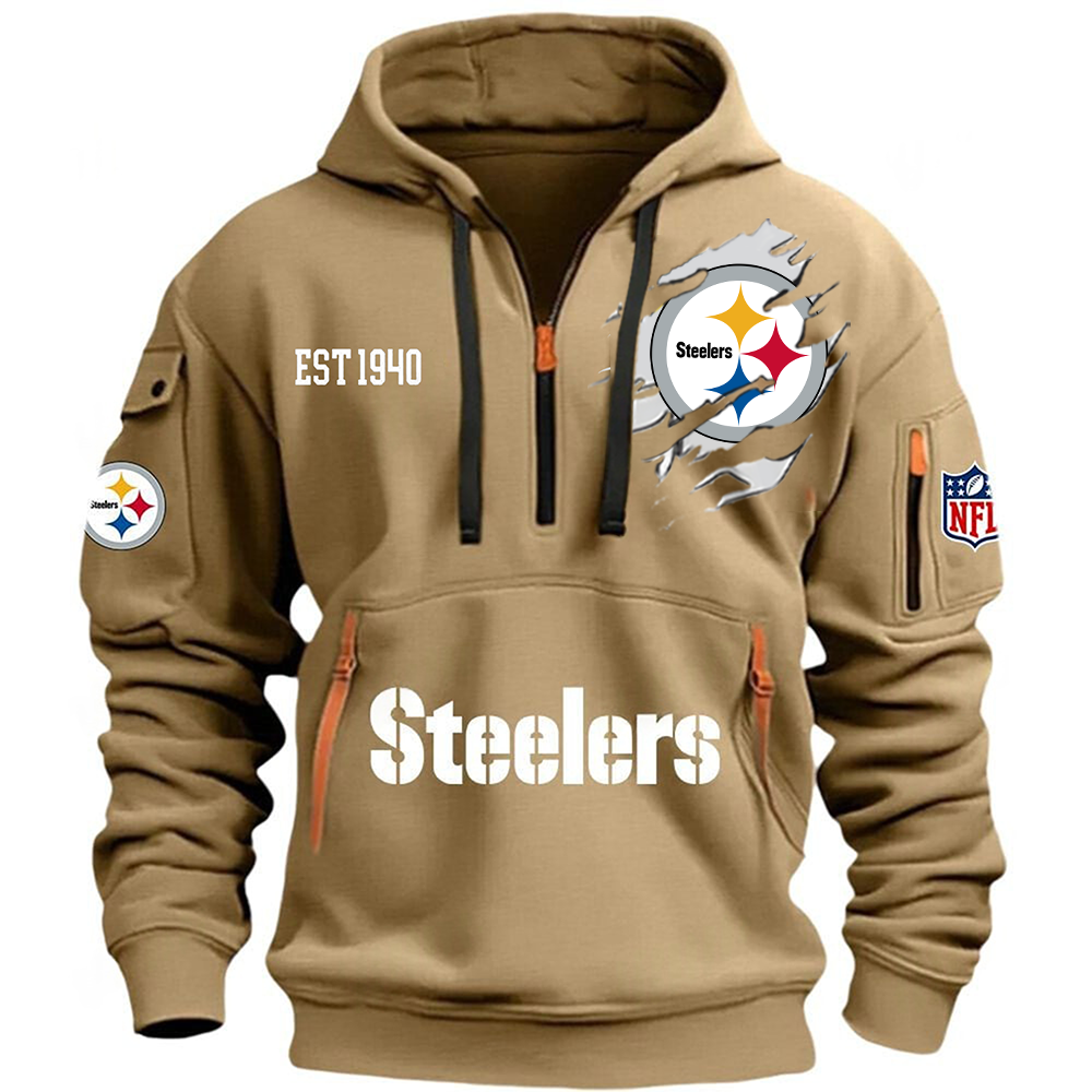NFL x PIT EST 1940 Half Zipper Hoodie HLP HLPHUONG