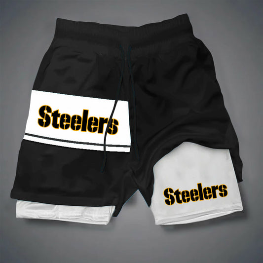 NFL x PIT DOUBLE LAYER SHORTS V1 NAK NHM