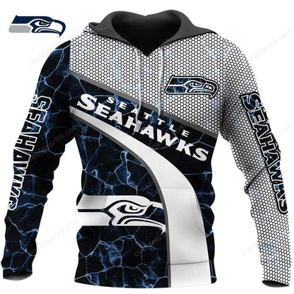 NFL x SEA Electric Marble Personalized Hoodie HLP HLPHUONG