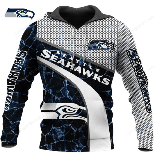 NFL x SEA Electric Marble Personalized Hoodie HLP HLPHUONG
