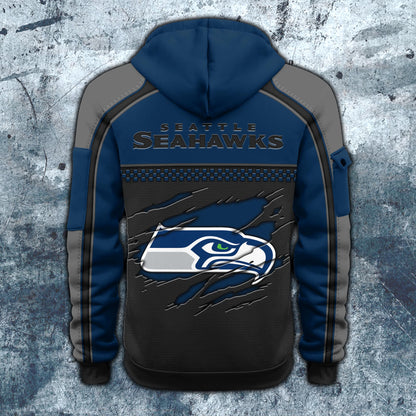NFL x SEA Personalized Half-zip Hoodie HLP