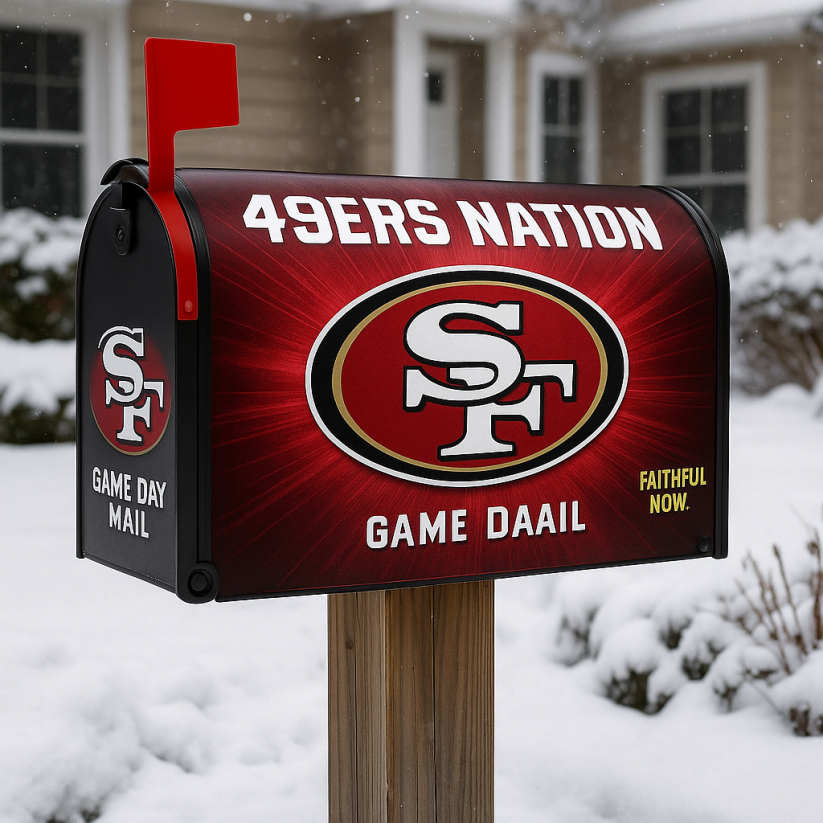 NFL x SF Rugby Outdoor Mailbox Decoration V1 NAK NHT