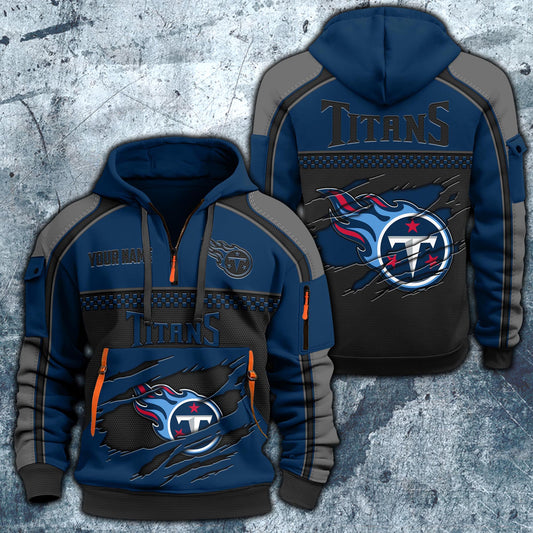 NFL x TEN Personalized Half-zip Hoodie HLP