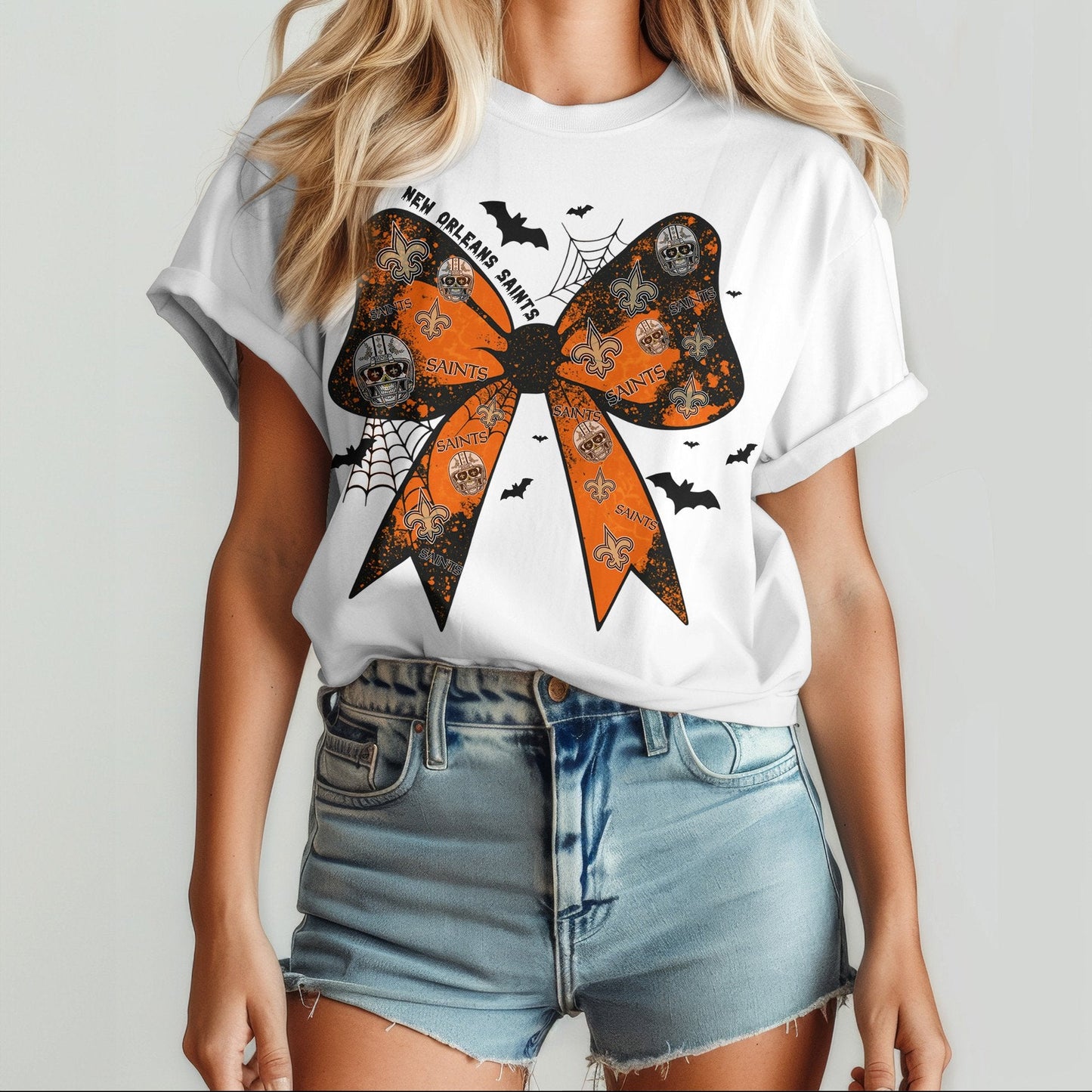 NO x NFL Halloween Bow 3D Shirt 0409 DatND DVT