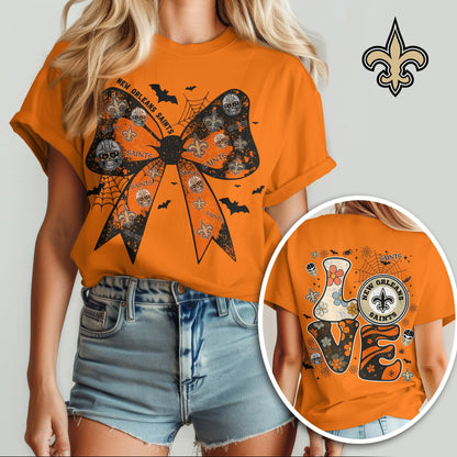 NO x NFL Halloween Bow 3D Shirt 0409 DatND DVT