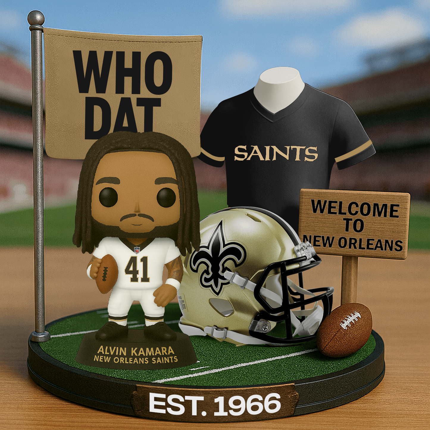 NO x NFL Premium Commemorative Figure DatND DVT