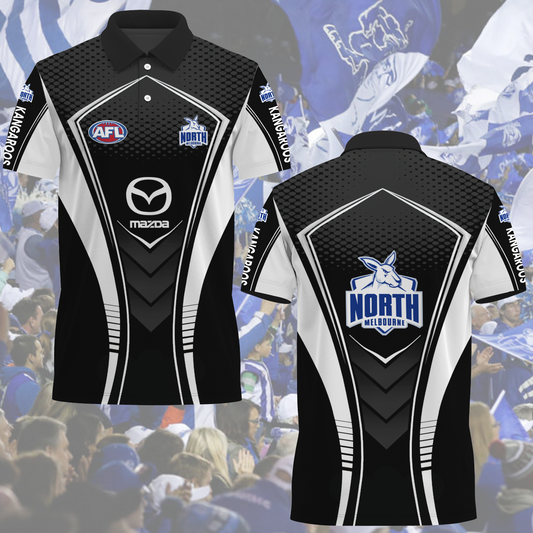 North Melbourne AFL 2025 Polo Shirt TM NTA V1