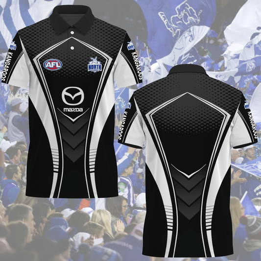 North Melbourne AFL 2025 Polo Shirt TM NTA V2