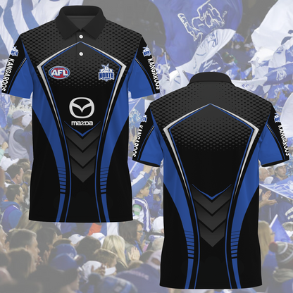North Melbourne AFL 2025 Polo Shirt TM NTA V4