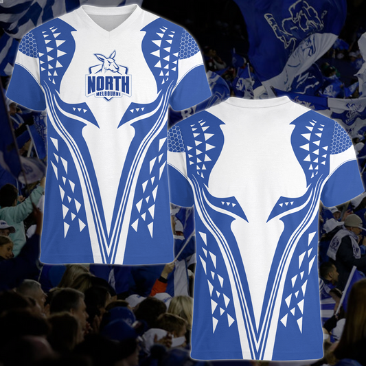North Melbourne AFL 2025 T-Shirt TM NTA V2