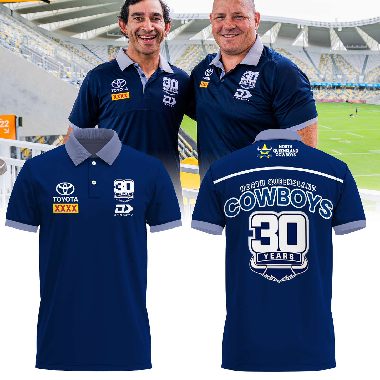 North Queensland Cowboys NRL Limited Edition Polo Shirt TM - Super Savings When Buying Combo V22